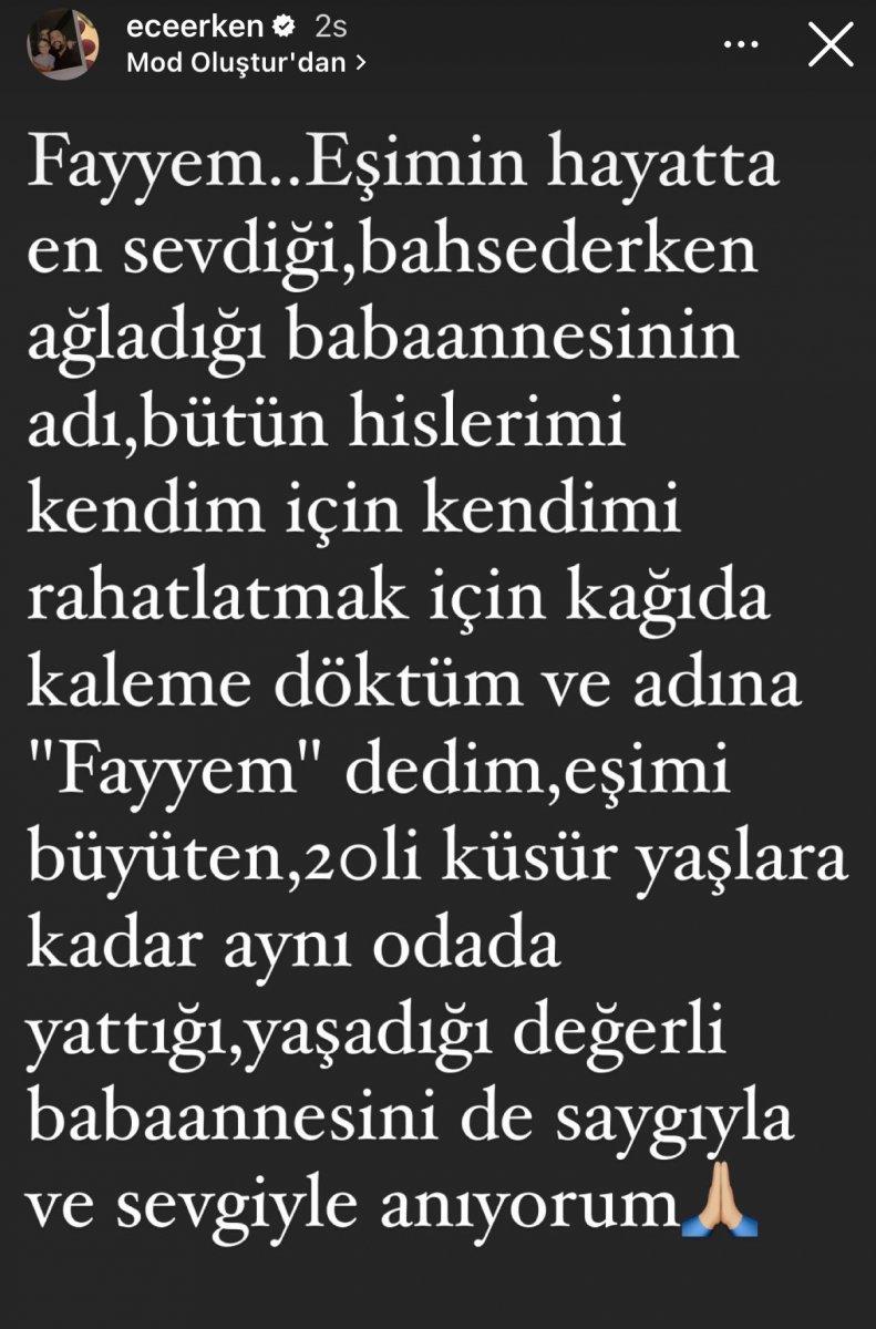 Ece Erken'den sır paylaşım! 'FAYYEM' notuyla kastettiği şey..