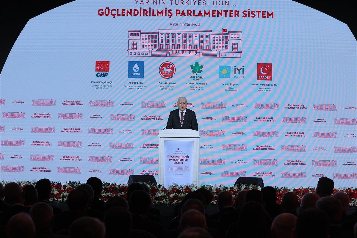 6 muhalefet partisinin ortak mutabakat metni açıklandı