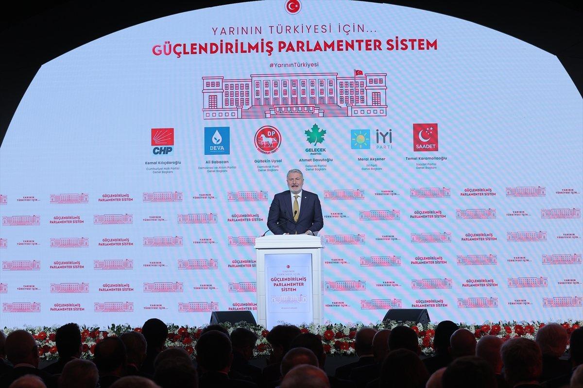 6 muhalefet partisinin ortak mutabakat metni açıklandı