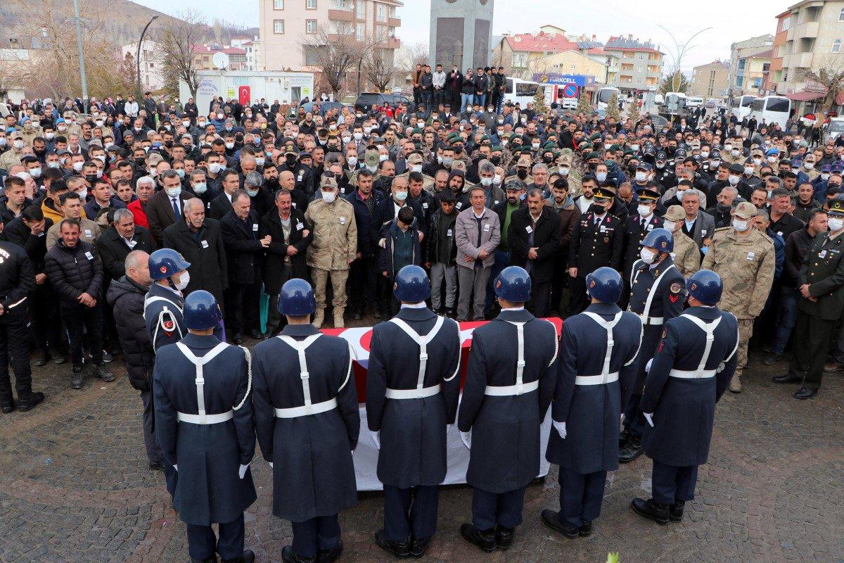 Hakkari’de şehit düşen Mürsel Sunal’a veda