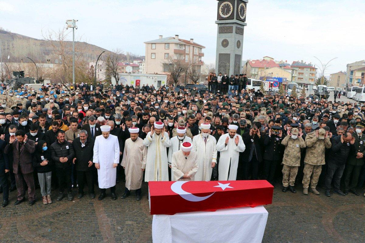 Hakkari’de şehit düşen Mürsel Sunal’a veda