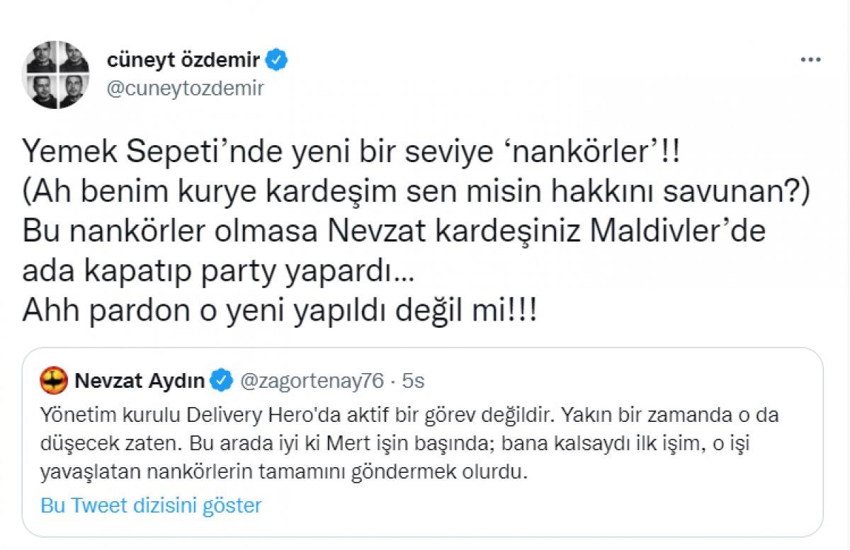 Nevzat Aydın'ın tepki çeken açıklamasına Cüneyt Özdemir'den yanıt
