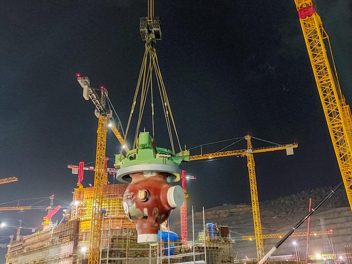 Akkuyu NGS'nin birinci güç ünitesinde bazı ana ekipmanların montajı yapıldı