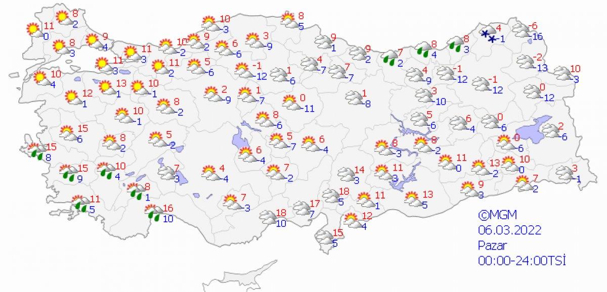 Meteoroloji'den 37 ile kar yağışı uyarısı