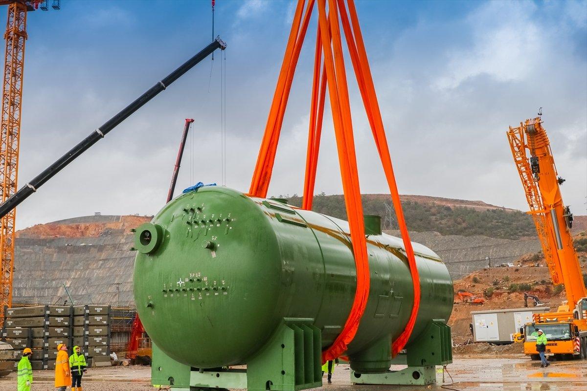 Akkuyu NGS'nin birinci güç ünitesinde bazı ana ekipmanların montajı yapıldı
