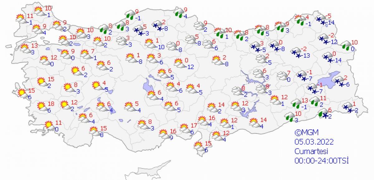 Meteoroloji'den 37 ile kar yağışı uyarısı