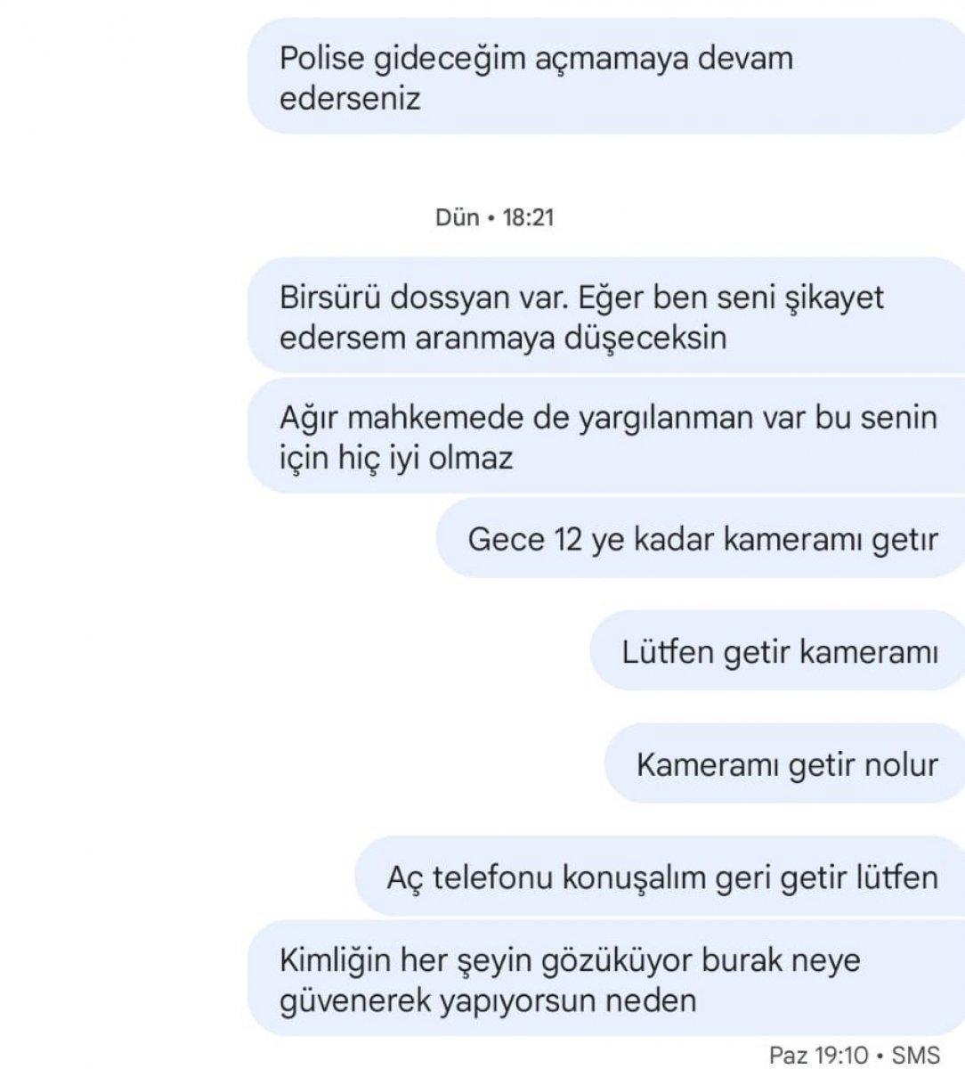 Antalya'da kamera ekipmanlarını kiralayan öğrenci mağdur oldu