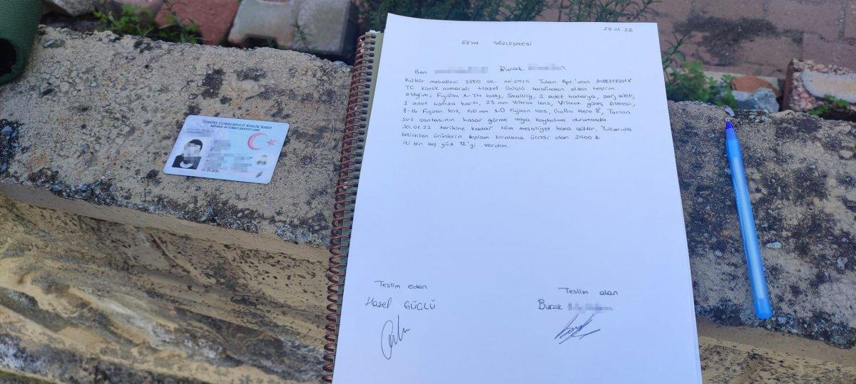 Antalya'da kamera ekipmanlarını kiralayan öğrenci mağdur oldu