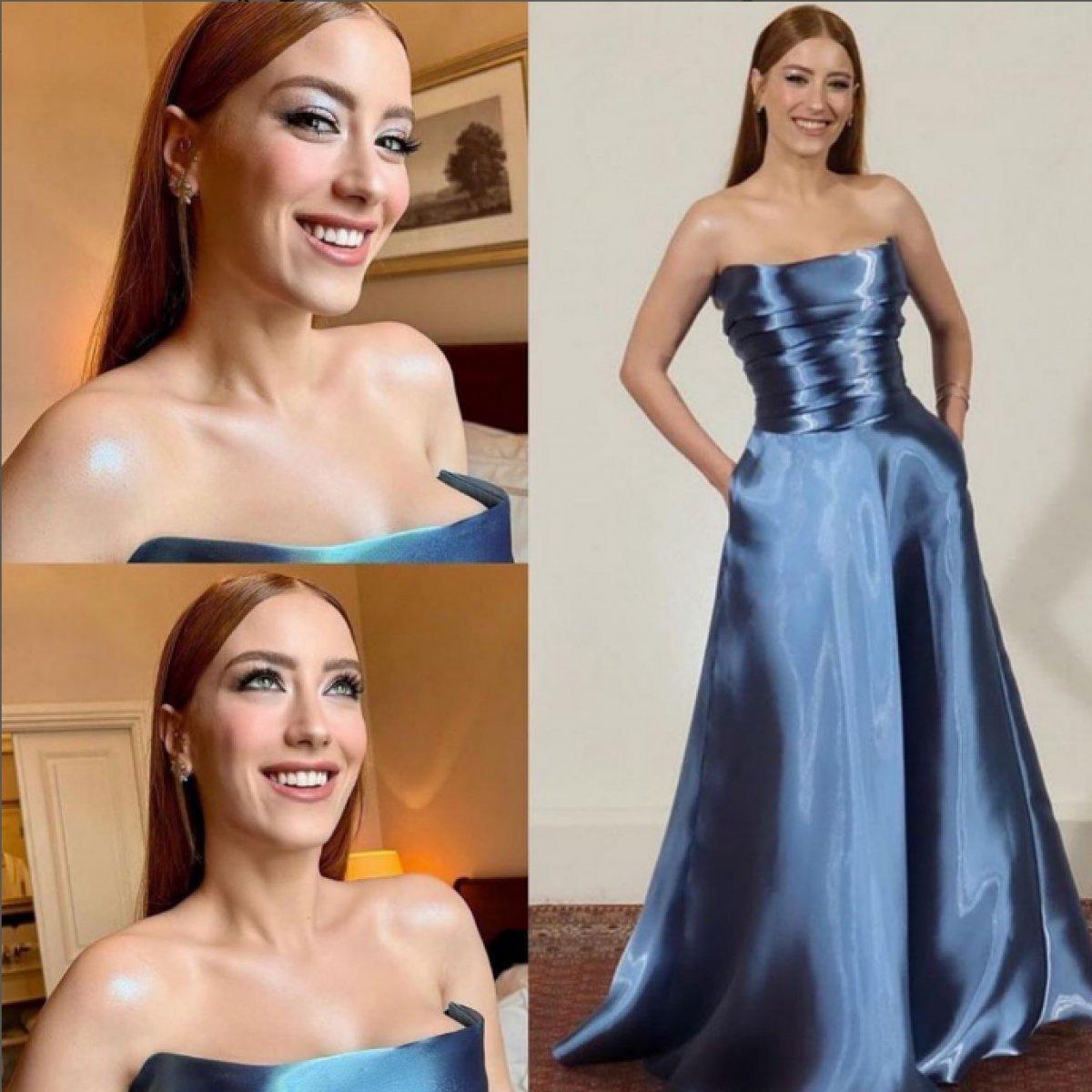 Hazal Kaya, fermuarı açık bıraktı