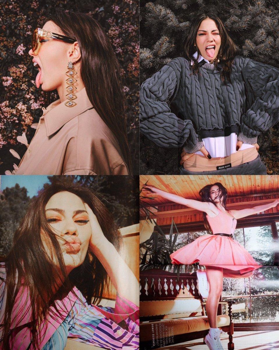 Demet Özdemir, yatakta poz verdi