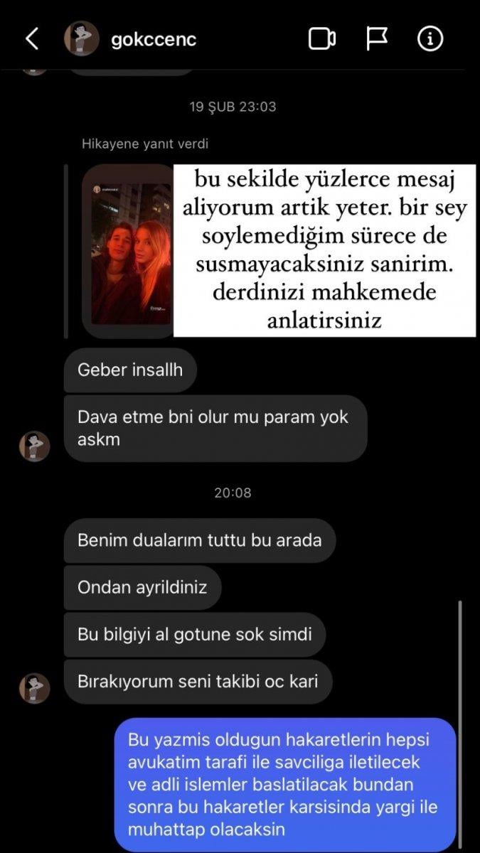 Ebrar Karakurt'un eski sevgilisi İmge mesajları ifşa etti