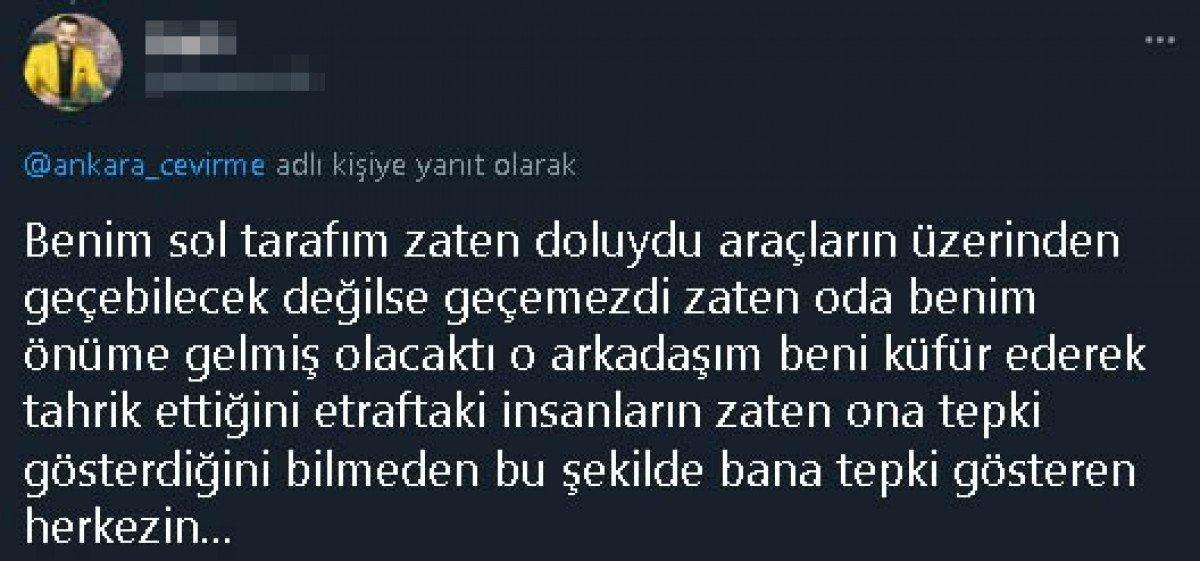 Ankara’da kendisini uyaran sürücüye çekiçle saldıran şahıs yakalandı