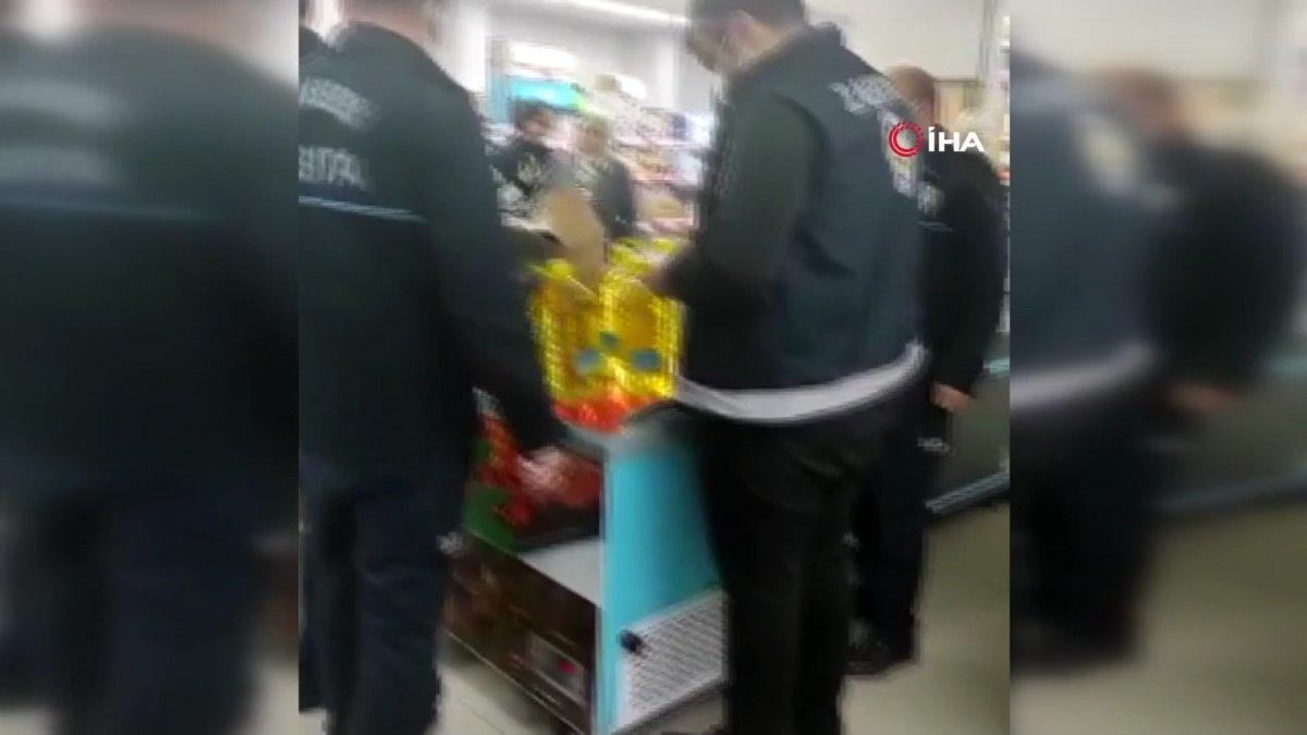 Yağ stoklayan marketlere gece baskını