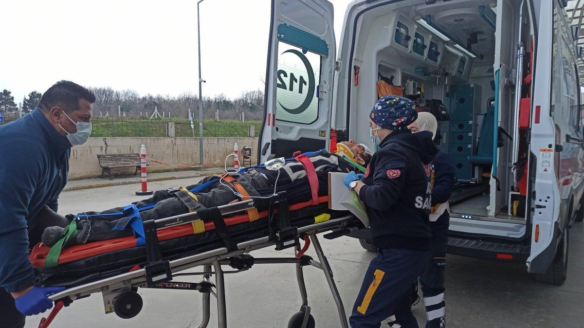 Samsun'da 4'üncü kattan 1'inci kat balkonuna düşen şahıs ağır yaralandı