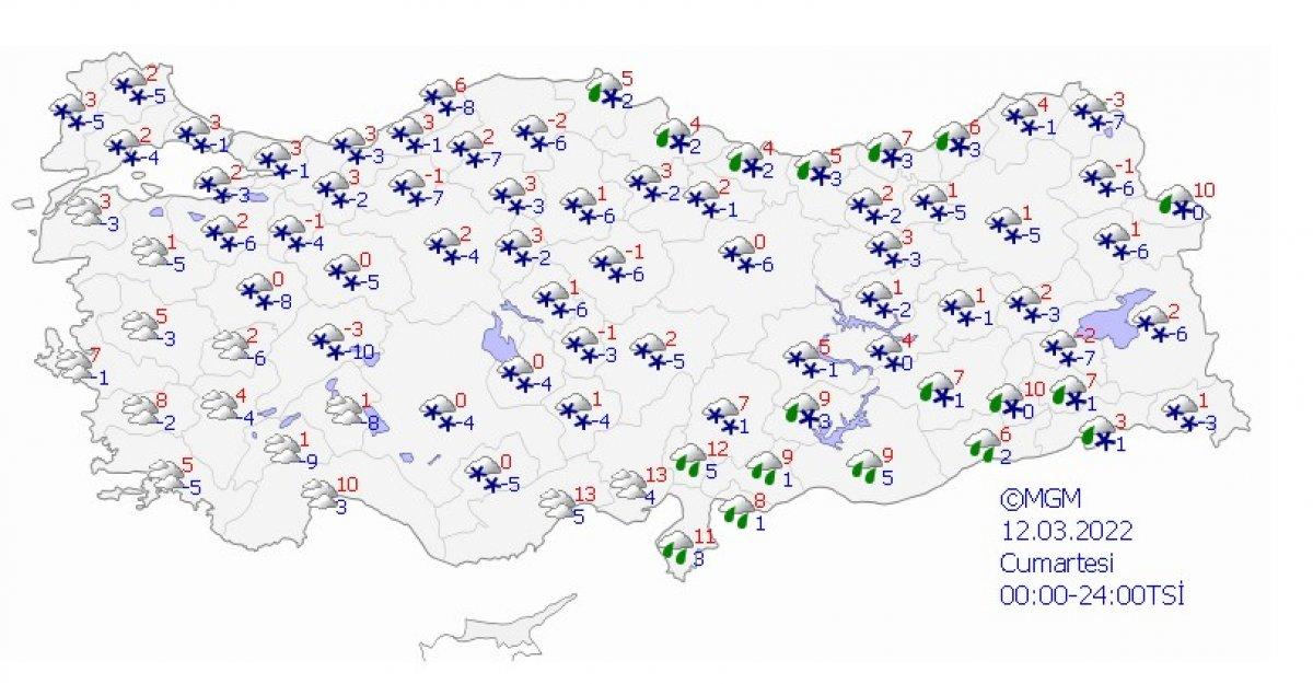 İstanbul'a kar yağışı uyarısı