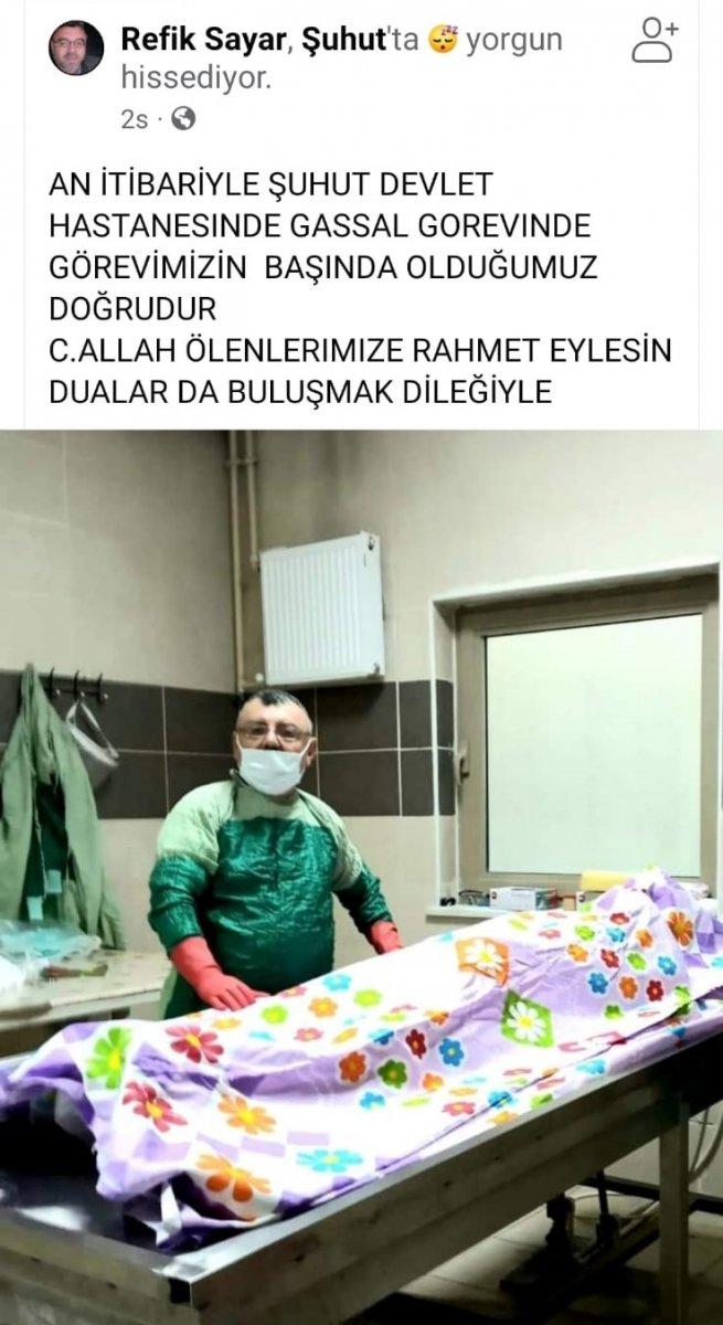 Afyonkarahisar'da gassalın görevimizin başındayız paylaşımı
