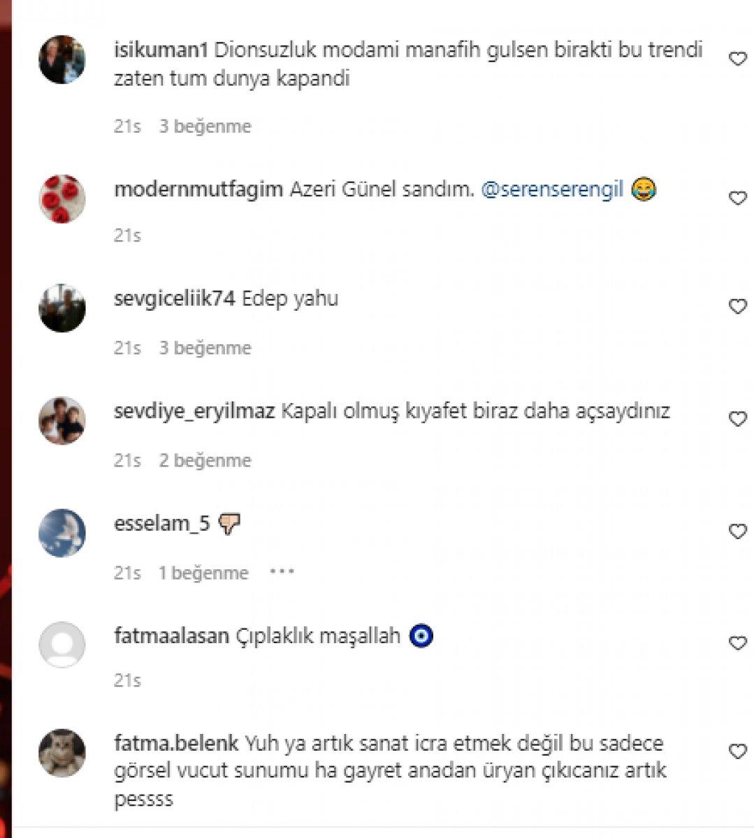 Seren Serengil'e külot tepkisi