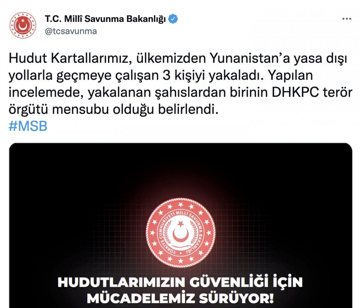 Hudut birlikleri 3 kişinin yasa dışı geçişini önledi