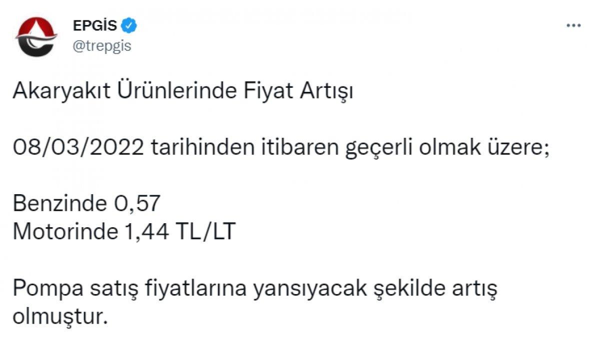 22 liraya dayandı! Benzin ve motorin litresi kaç TL? 8 Mart'tan itibaren...