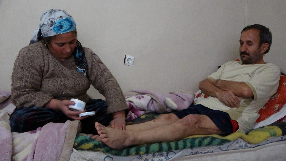 Hakkari’de, sekel hastası eşine 3 yıl boyunca gözü gibi baktı