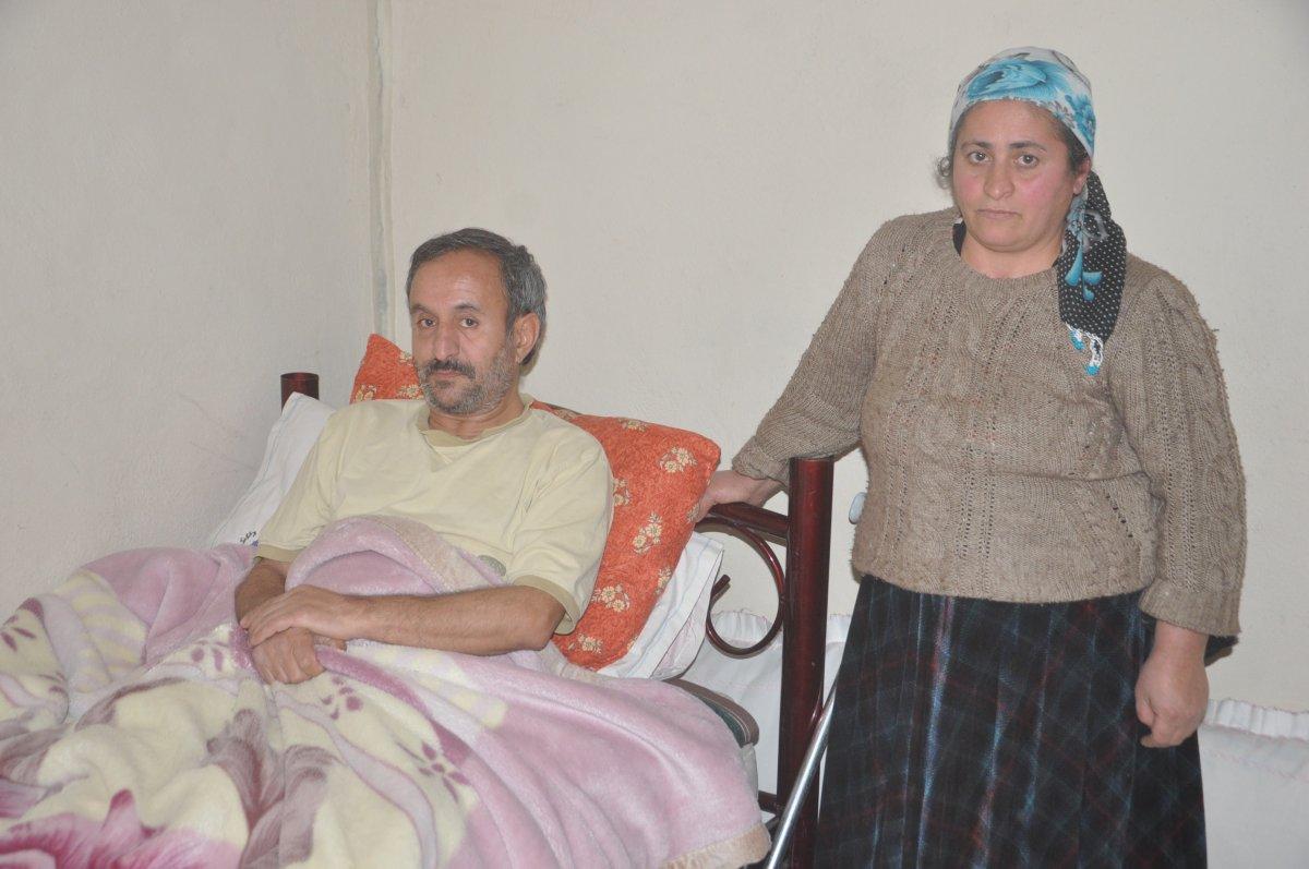 Hakkari’de, sekel hastası eşine 3 yıl boyunca gözü gibi baktı