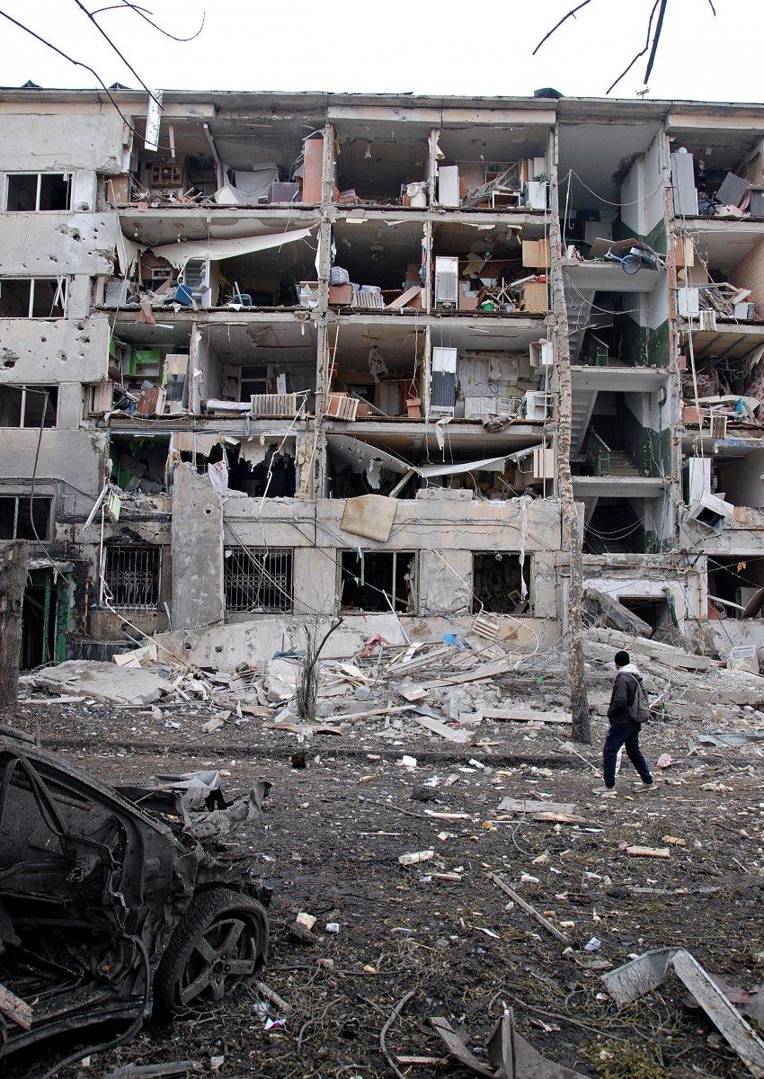 Bombardımana maruz kalan Harkov, hayalet şehre dönüştü