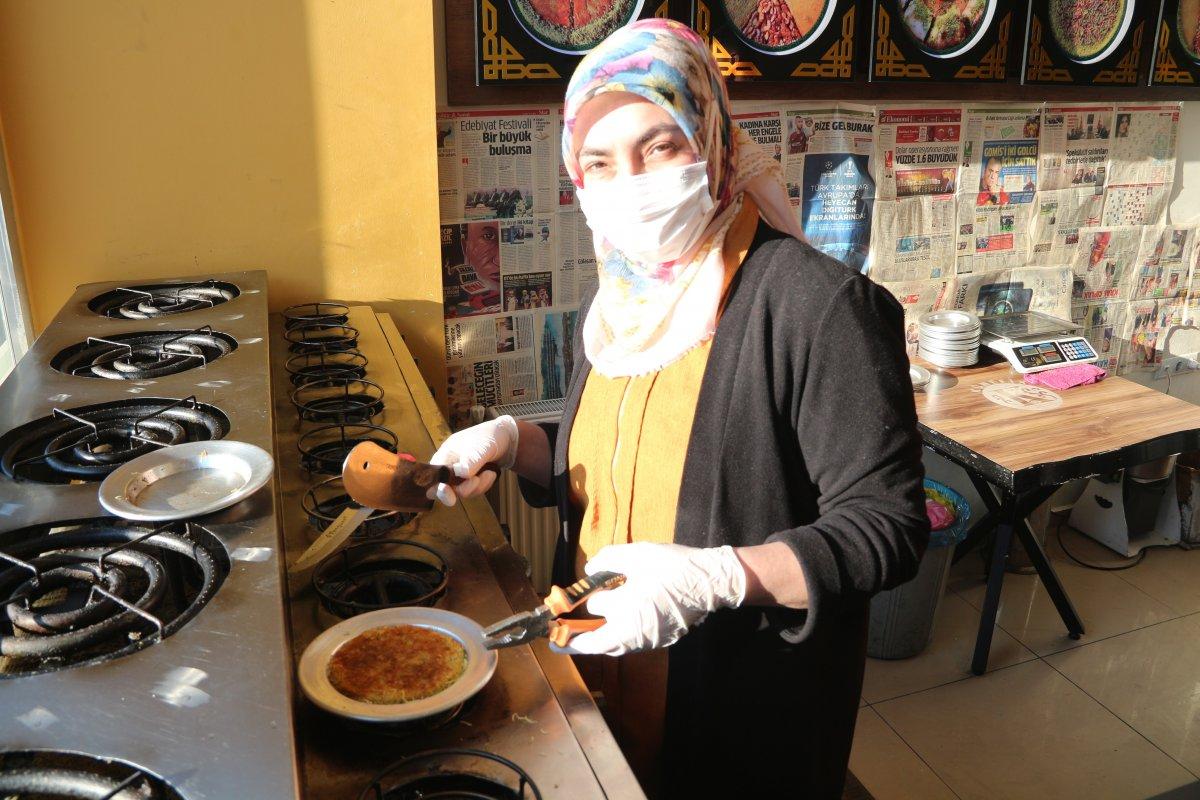 Bitlisli künefe ustası kadının büyük başarısı