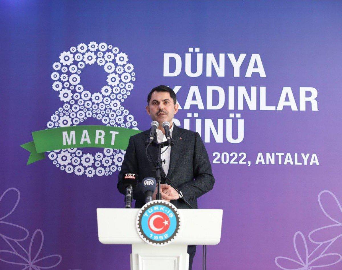 Murat Kurum: Kadınlarımız her alanda Türkiye'yi büyütüyor