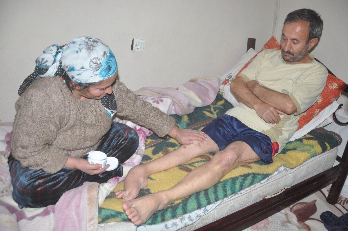 Hakkari’de, sekel hastası eşine 3 yıl boyunca gözü gibi baktı