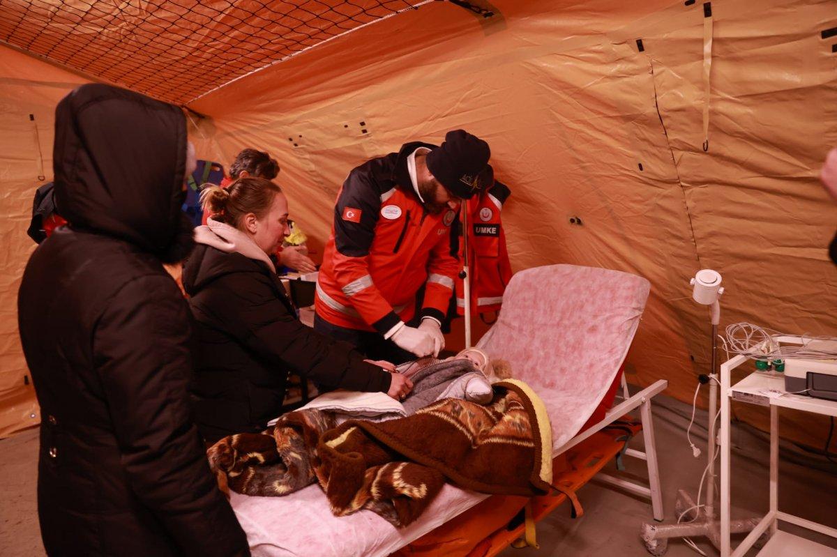 UMKE'den Ukraynalı 7 aylık bebeğe sağlık müdahalesi