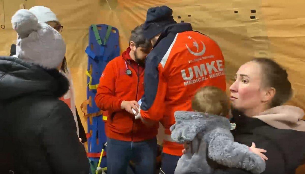 UMKE'den Ukraynalı 7 aylık bebeğe sağlık müdahalesi