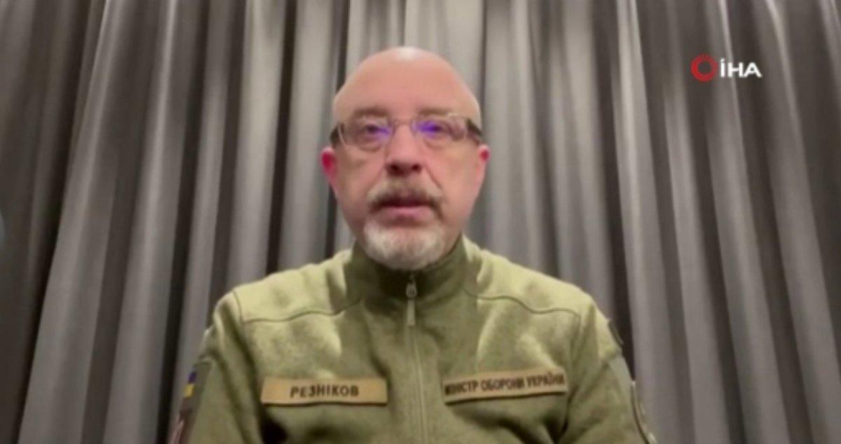 Ukrayna Savunma Bakanı Reznikov: Bugün bizim şehirlerimiz, yarın sizin şehirleriniz