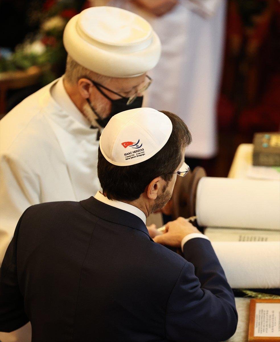 İsrail Cumhurbaşkanı Herzog, İstanbul'da dua törenine katıldı