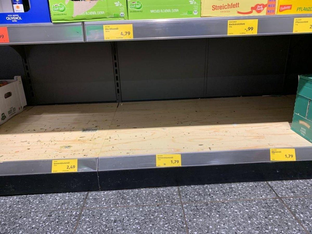 Almanya'da yağ ve un krizi yaşanıyor