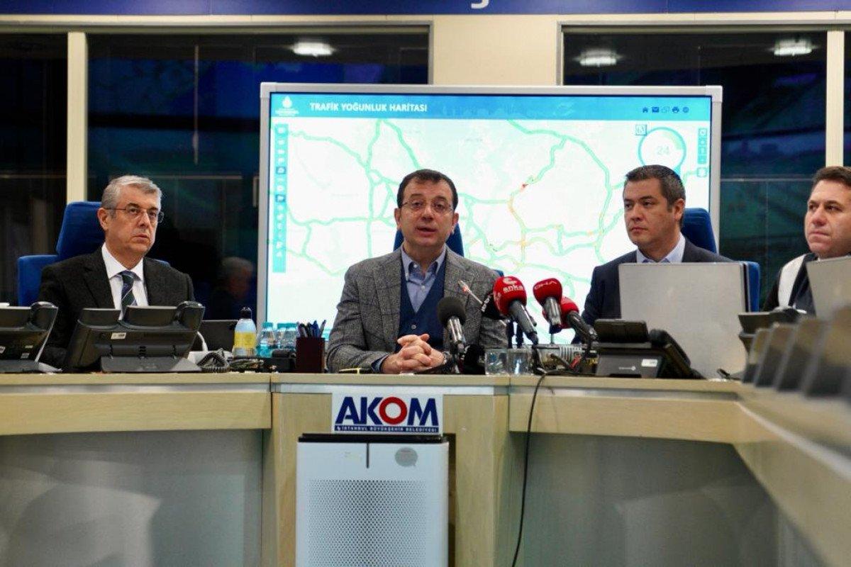Ekrem İmamoğlu'ndan 'kar' açıklaması: Tüm ekiplerimiz görevde