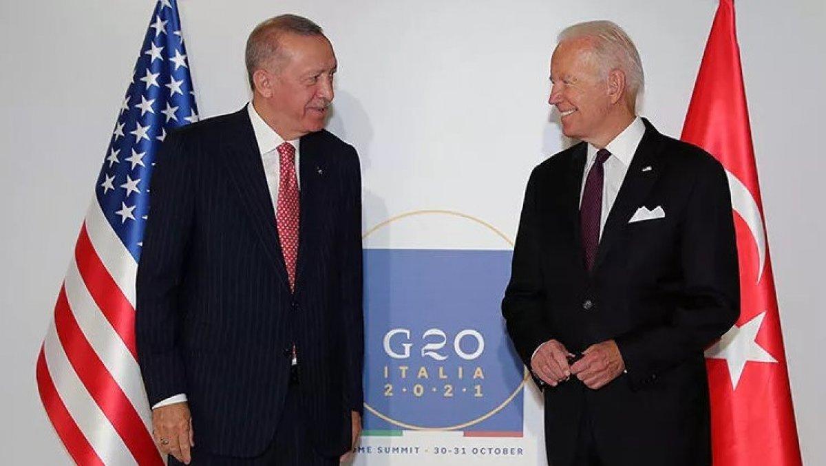 Cumhurbaşkanı Erdoğan, Joe Biden ile görüştü