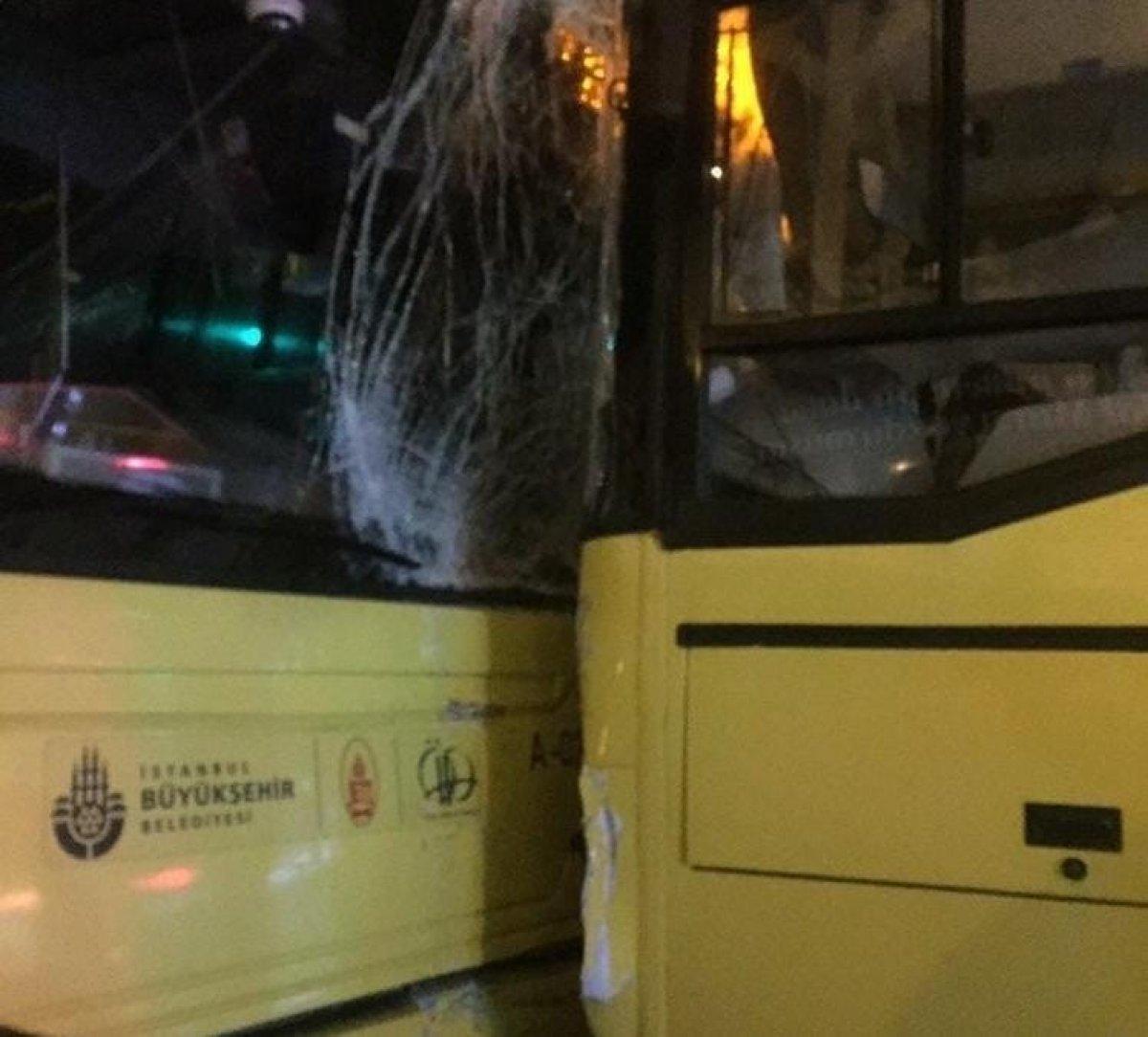 Sarıyer’de 2 İETT otobüsü çarpıştı