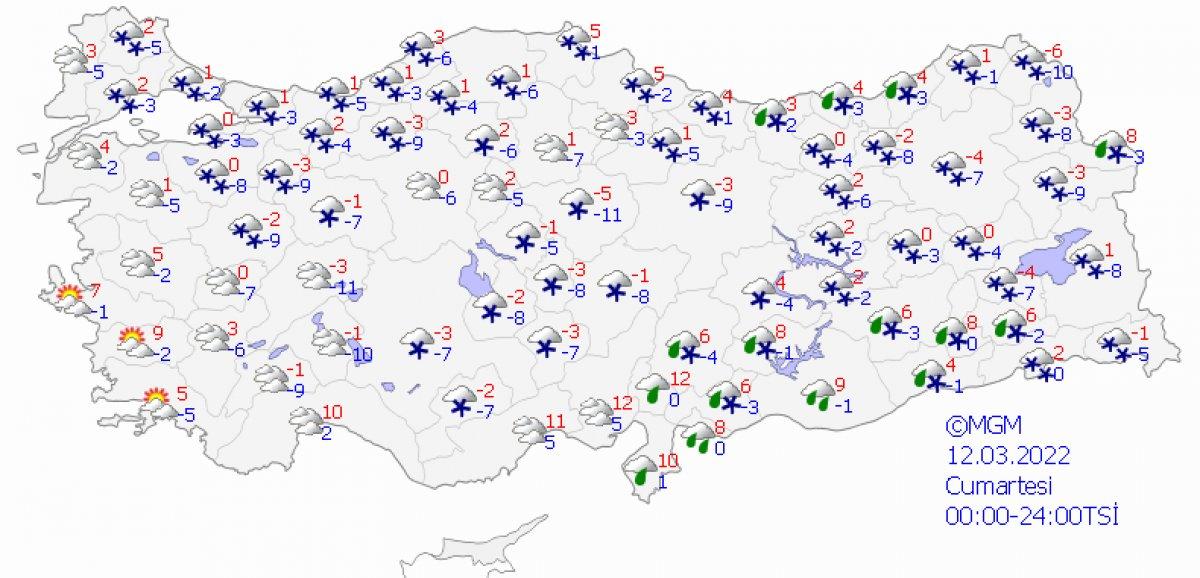 Yurt genelinde kar yağışlı hava şiddetini artıracak