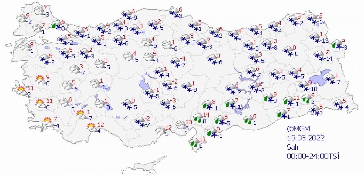 Yurt genelinde kar yağışlı hava şiddetini artıracak