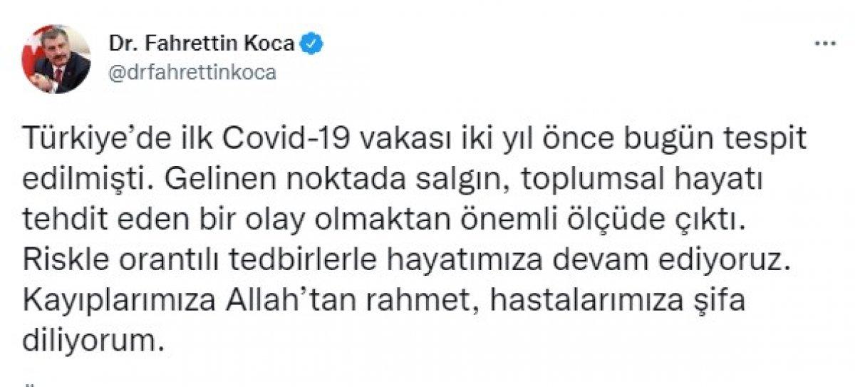 Fahrettin Koca: Salgın tehdit olmaktan önemli ölçüde çıktı