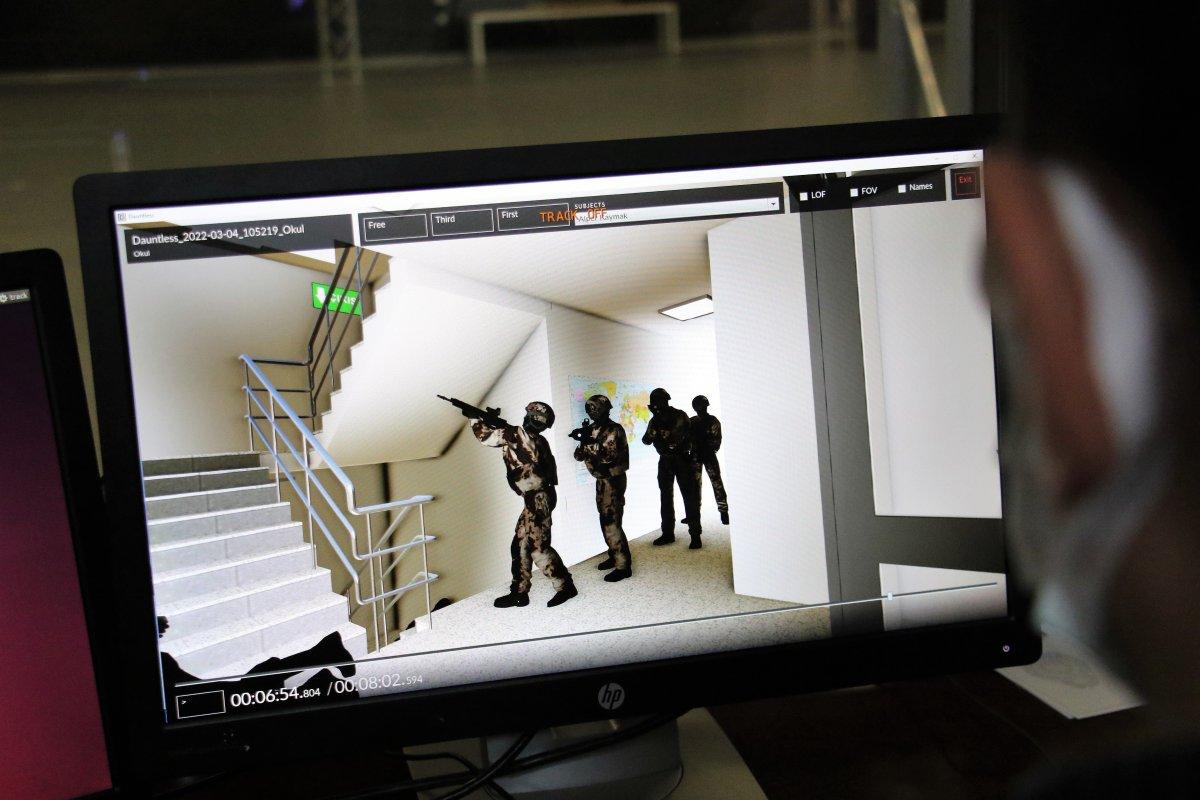 Sanal Taktik Eğitim Merkezi'nde, PÖH'lerden gerçeği aratmayan tatbikat