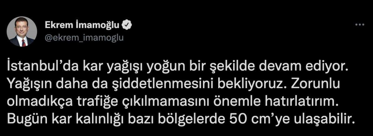 İstanbul'da kar etkili olmaya devam ediyor