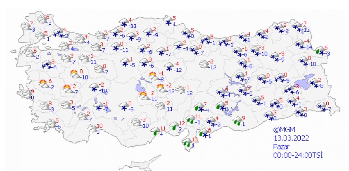 İstanbul'da beklenen kar yağışı, meteoroloji radarında