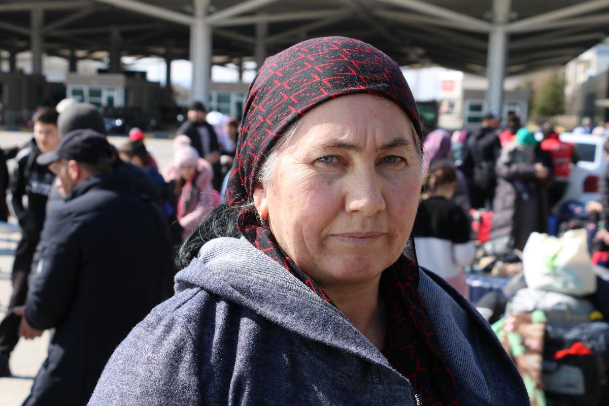 Ukrayna'dan tahliye edilen Ahıska Türklerinin sevinci