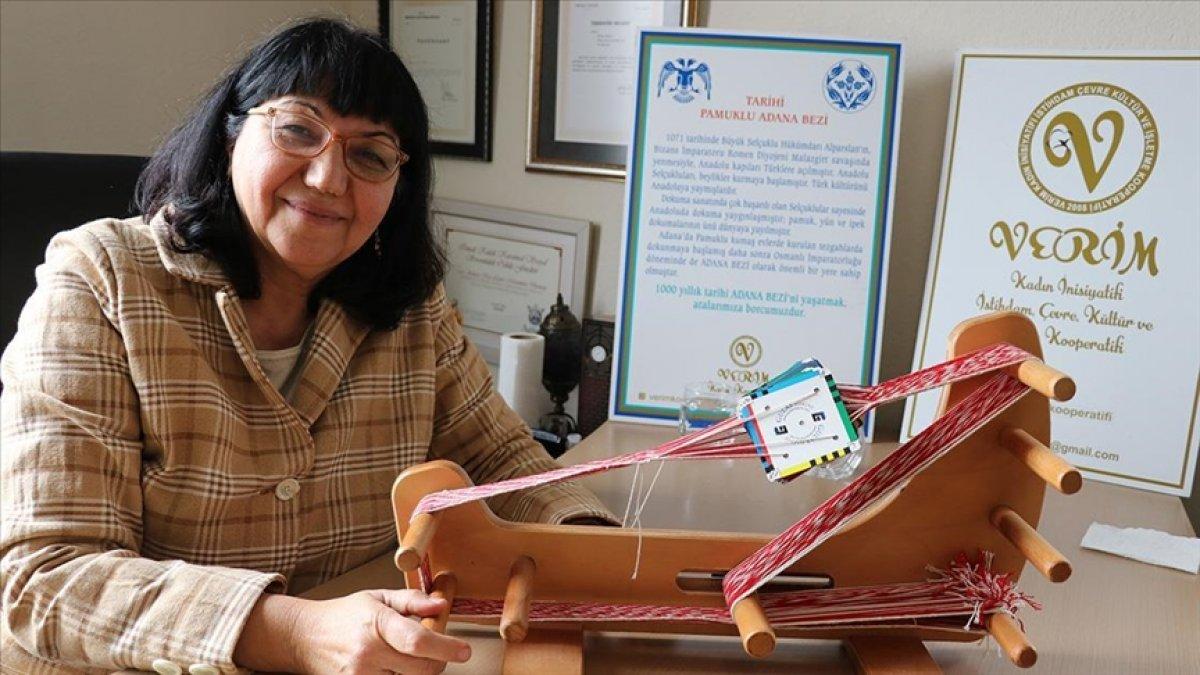 Tarihi Adana bezi kadınların elinde tekstil ürününe dönüşüyor