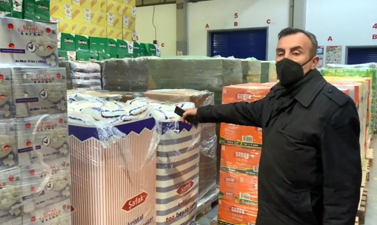 Mersin’de rafta olmayan 48 ton toz şeker, depodan çıktı