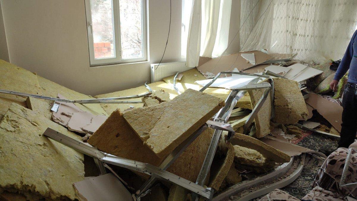 Adıyaman’da yaşlı çift, çöken asma tavanın altında kaldı