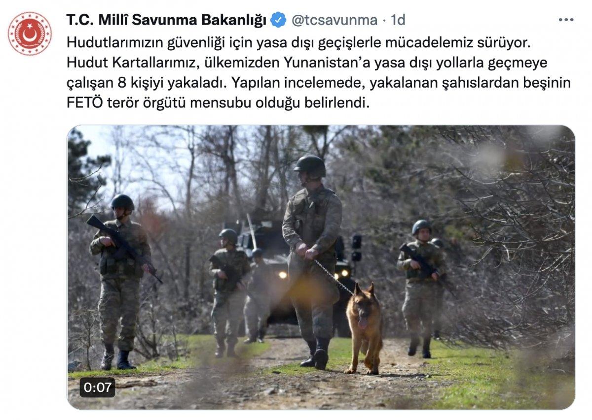 Hudut birlikleri 8 kişinin yasa dışı geçisini engelledi