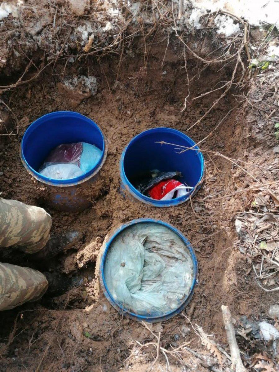 Hatay'da, PKK'ya ait mühimmat ele geçirildi
