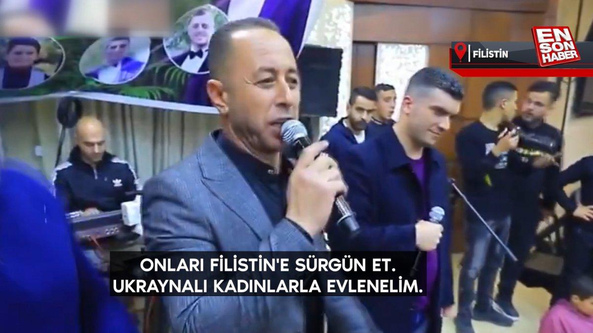 Filistin'de Ukraynalı kadınları aşağılayan düğün